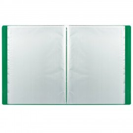 Папка 100 вкладышей STAFF, зеленая, 0,7 мм, 225715