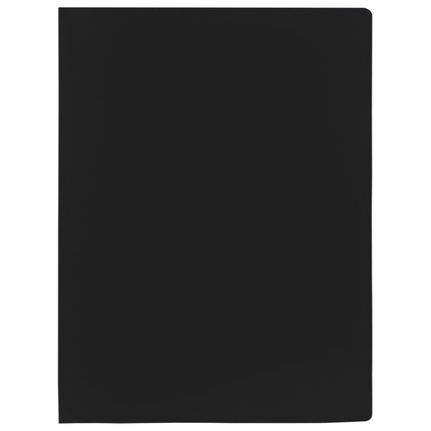 Папка на 2 кольцах STAFF, 21 мм, черная, до 170 листов, 0,5 мм, 225717