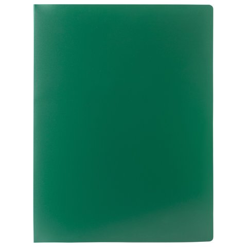 Папка на 2 кольцах STAFF, 21 мм, зеленая, до 170 листов, 0,5 мм, 225719