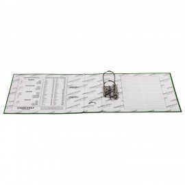 Папка-регистратор ОФИСМАГ с арочным механизмом, покрытие из ПВХ, 75 мм, зеленая, 225751