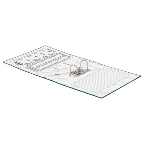 Папка-регистратор ОФИСМАГ с арочным механизмом, покрытие из ПВХ, 50 мм, зеленая, 225755