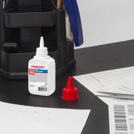 Клей ПВА ОФИСМАГ (бумага, картон, дерево), 40 г, РОССИЯ, 225760