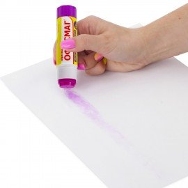 Клей-карандаш ОФИСМАГ 15 г, обесцвечивающийся после высыхания, 225963