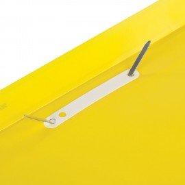 Скоросшиватель пластиковый с перфорацией BRAUBERG, А4, 140/180 мкм, желтый, 226587