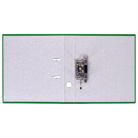 Папка-регистратор, покрытие пластик, 50 мм, ПРОЧНАЯ, с уголком, BRAUBERG, зеленая, 226591