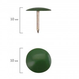 Кнопки канцелярские ОФИСМАГ, металлические, цветные, 10 мм, 50 шт., в картонной коробке, 226769