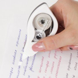 Корректирующая лента BRAUBERG BLACK&WHITE, 5 мм х 8 м, корпус белый, механизм перемотки, блистер, 226813