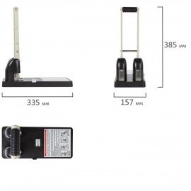 Дырокол металлический МОЩНЫЙ BRAUBERG "Heavy duty", до 150 л., черный, 226870