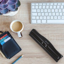 Дырокол металлический на 2-4 отверстия BRAUBERG "HL-4", до 10 л., черный, 226871