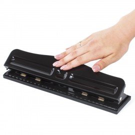 Дырокол металлический на 2-4 отверстия BRAUBERG "HL-4", до 10 л., черный, 226871