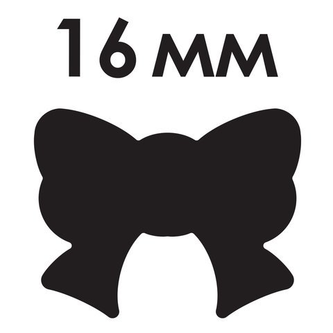 Дырокол фигурный "Бантик", диаметр вырезной фигуры 16 мм, ОСТРОВ СОКРОВИЩ, 227150