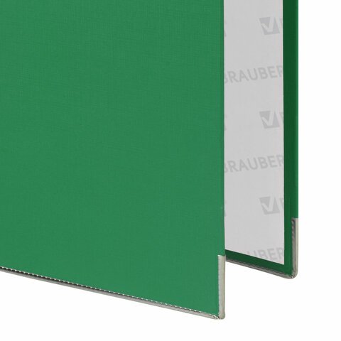Папка-регистратор BRAUBERG с покрытием из ПВХ, 80 мм, с уголком, зеленая (удвоенный срок службы), 227193