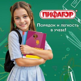 Пленка самоклеящаяся для учебников и книг, 45х30 см, комплект 10 шт., глянцевая, ПИФАГОР, 227202