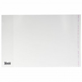 Обложка ПП со штрихкодом для учебников МАЛОГО ФОРМАТА, КЛЕЙКИЙ КРАЙ, 70 мкм, 250х380 мм, универсальная, прозрачная, ПИФАГОР, 227414