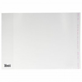 Обложка ПП со штрихкодом для учебников младших классов БОЛЬШОГО ФОРМАТА, КЛЕЙКИЙ КРАЙ, 70 мкм, 265х450 мм, прозрачная, ПИФАГОР, 227416