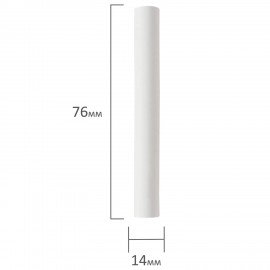 Мел белый круглый мягкий 400 штук, BRAUBERG, картонная упаковка, 227441