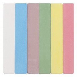 Мел цветной квадратный 6 штук, ЮНЛАНДИЯ "ЮНЛАНДИК И ОКРУЖАЮЩИЙ МИР", картонная упаковка, европодвес, 227447