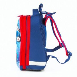 Ранец BRAUBERG PREMIUM, 2 отделения, с брелоком, дополнительный объем, для мальчиков, "Гоночный клуб", 38х29х18 см, 227819