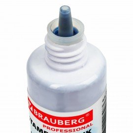 Краска штемпельная BRAUBERG PROFESSIONAL, clear stamp, синяя, 30 мл, на водной основе, 227981