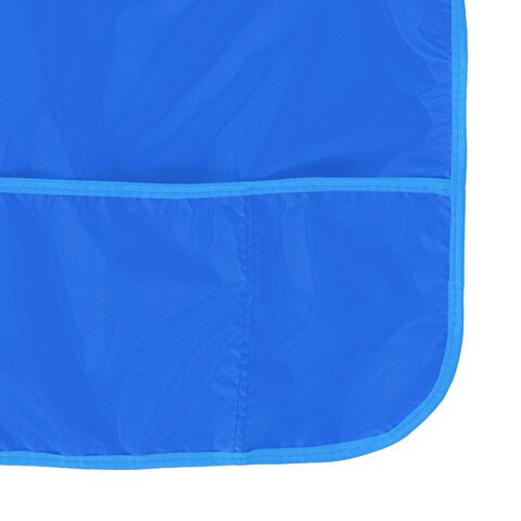 Накидка фартук с нарукавниками для труда ПИФАГОР, 3 кармана, увеличенный размер, 45x60 см, синий, 228363