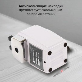 Точилка механическая BRAUBERG "METALLIC-X", для ч/гр и цветных карандашей (в том числе утолщенных), крепление, металлический корпус, 228481