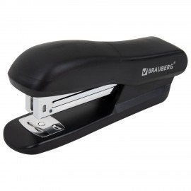 Степлер №24/6, 26/6 BRAUBERG "SX-39", до 25 листов, черный, 228590