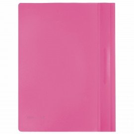 Скоросшиватель пластиковый BRAUBERG, А4, 130/180 мкм, розовый, 228672