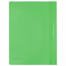 Скоросшиватель пластиковый ЮНЛАНДИЯ, А4, 130/180 мкм, салатовый, 228679