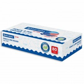 Ластик BRAUBERG "Ultra", 41х14х8 мм, красно-синий, натуральный каучук, 228708