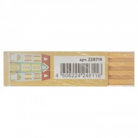 Ластик ЮНЛАНДИЯ "Башенки", 64х15х15 мм, цвет ассорти, картонный держатель, 228719