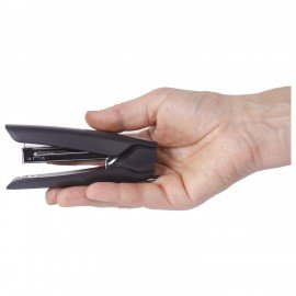 Степлер №10 BRAUBERG "ULTRA", до 20 листов, с антистеплером, черный, 228754