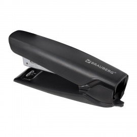 Степлер №10 BRAUBERG "ULTRA", до 20 листов, с антистеплером, черный, 228754