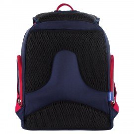 Рюкзак BRAUBERG CLASSIC, легкий каркас, премиум материал, "Lion", синий, 37х32х21 см, 228829