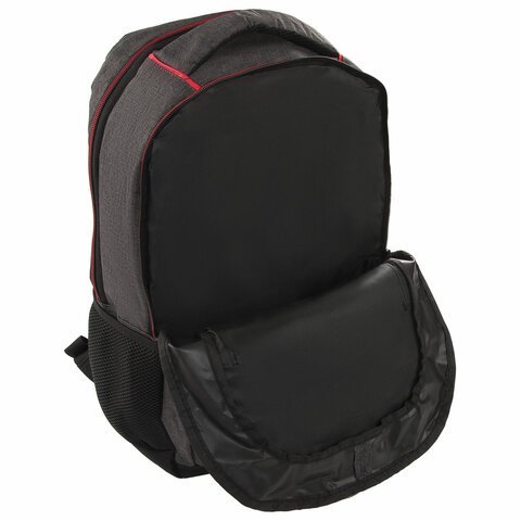 Рюкзак BRAUBERG URBAN универсальный, с отделением для ноутбука, "BOSTON", темно-серый, 47х30х14 см, 228867