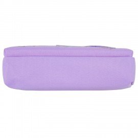 Пенал мягкий ЮНЛАНДИЯ, 2 отделения, полиэстер, "Bunny", фиолетовый, 20х7х9 см, 228989