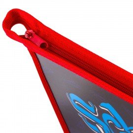 Папка для тетрадей ЮНЛАНДИЯ А4, 1 отделение, пластик, на молнии, "Sneakers", 229104