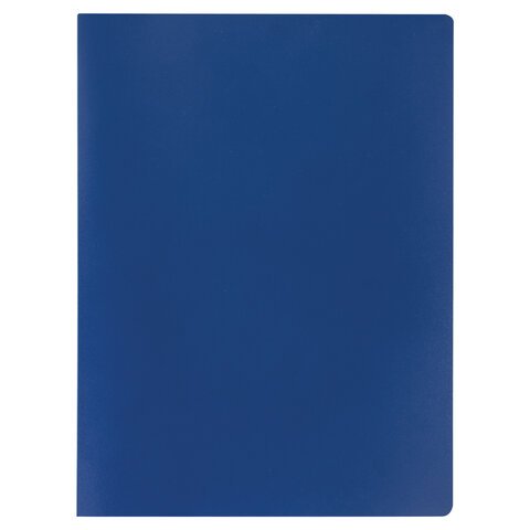 Папка с металлическим скоросшивателем STAFF, синяя, до 100 листов, 0,5 мм, 229224