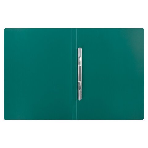 Папка с металлическим скоросшивателем STAFF, зеленая, до 100 листов, 0,5 мм, 229227