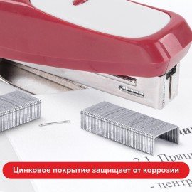 Скобы для степлера цинковое покрытие №24/6, 1000 штук, BRAUBERG "EXTRA", до 30 листов, 229299