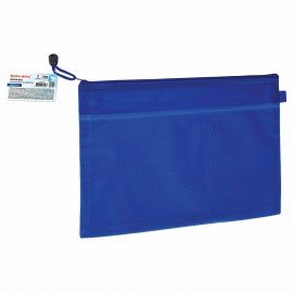 Папка-конверт на молнии МАЛОГО ФОРМАТА (240х175 мм) А5, 2 отделения, ПВХ, BRAUBERG "Energy", 229553