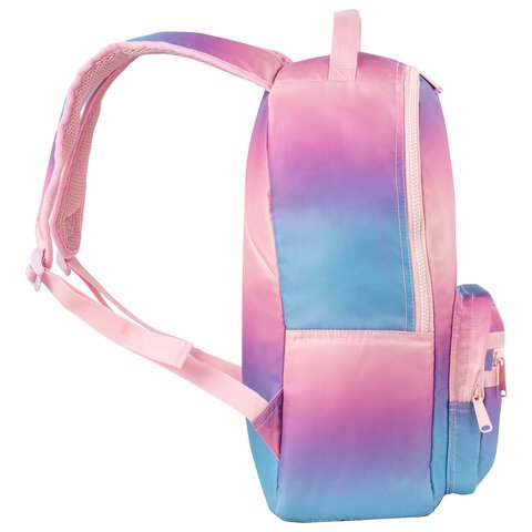 Рюкзак BRAUBERG MULTICOLOR универсальный, нейлон, "Rainbow", разноцветный, 43х28х14 см, 229888