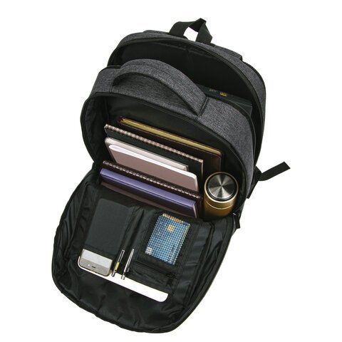 Рюкзак BRAUBERG URBAN универсальный, с отделением для ноутбука, "Houston", темно-серый, 45х31х15 см, 229895