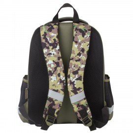 Ранец ПИФАГОР EVA BASIC, 1 отделение, "Military", 39х30х16 см, 229939