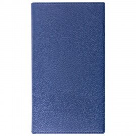 Визитница на кольцах BRAUBERG "Favorite", на 240 визиток, под фактурную кожу, темно-синяя, 231664