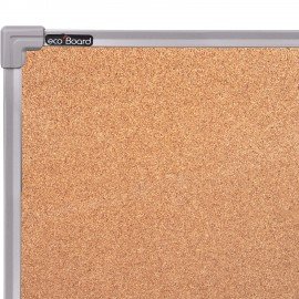 Доска пробковая для объявлений 100х60 см, металлическая рамка, BS, П-60, П*60