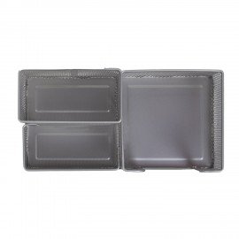 Подставка-органайзер BRAUBERG "Germanium", металлическая, 3 секции, 102*186*95 мм, серебристая, 231987