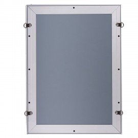 Рамка настенная для рекламы, А4 (210х297 мм), алюминиевый профиль, прижимные стороны, BRAUBERG, 232203