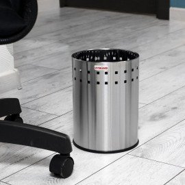 Урна-корзина для мусора 7 литров "Bionic", МАТОВАЯ, перфорированная, LAIMA, 232267