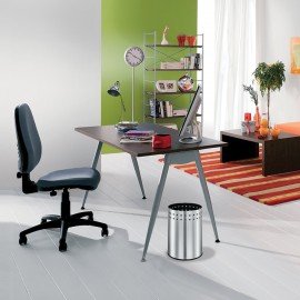 Урна-корзина для мусора 12 литров "Bionic", МАТОВАЯ, перфорированная, LAIMA, 232268