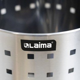 Урна-корзина для мусора 12 литров "Bionic", МАТОВАЯ, перфорированная, LAIMA, 232268